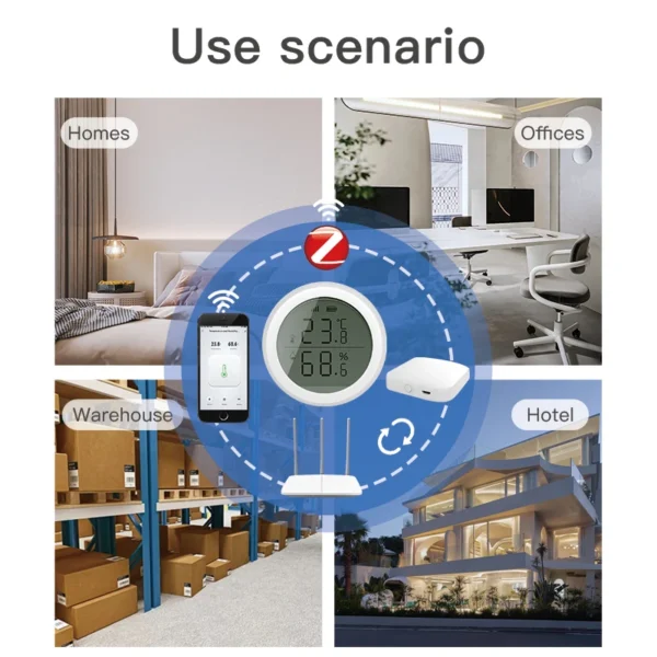 Smart ZigBee Temp & Humidity Sensor 4