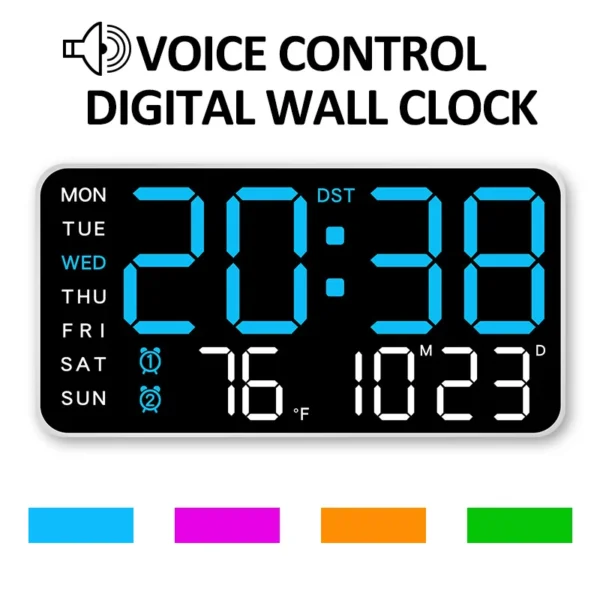 Large LED Digital Wall Clock 1