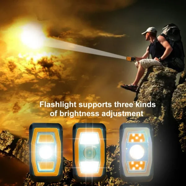 LOTOTG Portable Emergency Solar Power Radio Hand Crank Charging AM/FM Weather Radio Led Reading Flashlight Bank Phone Charger 4
